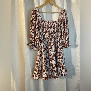 NWT Jessica Simpson floral short sleeve dress size large